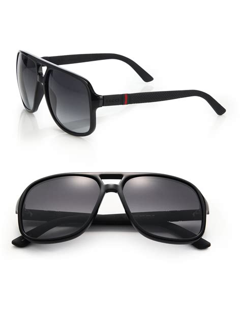 red green black gucci sunglasses|Gucci aviator style sunglasses.